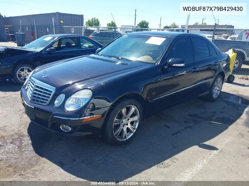 2009 Mercedes-Benz E 350 4Matic VIN: WDBUF87X79B429430 Lot: 40344990