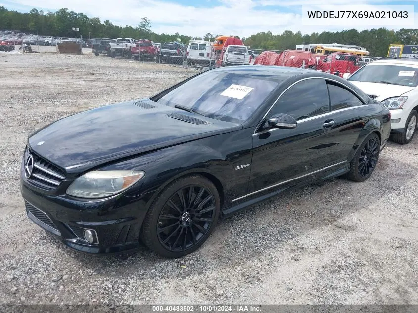 2009 Mercedes-Benz Cl 63 Amg VIN: WDDEJ77X69A021043 Lot: 40483502