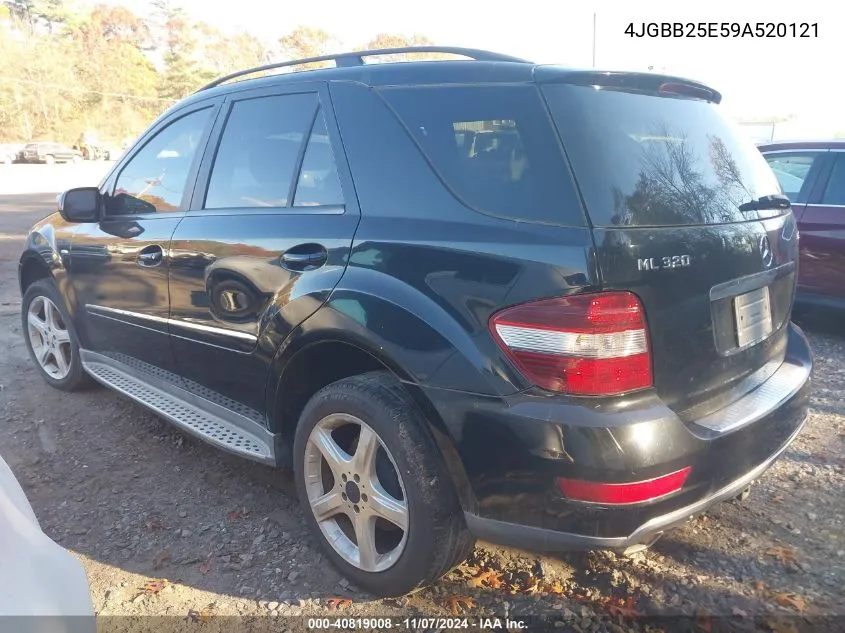 2009 Mercedes-Benz Ml 320 Bluetec 4Matic VIN: 4JGBB25E59A520121 Lot: 40819008