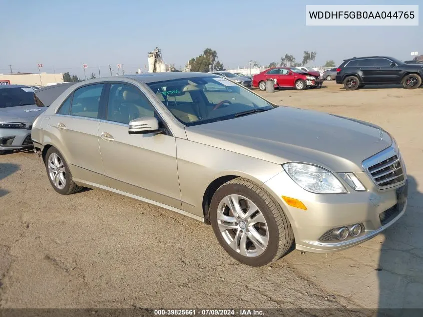 2010 Mercedes-Benz E 350 VIN: WDDHF5GB0AA044765 Lot: 39825661