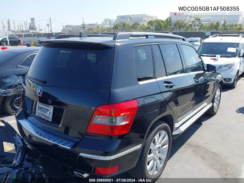 2010 Mercedes-Benz Glk 350 VIN: WDCGG5GB1AF508355 Lot: 39959551