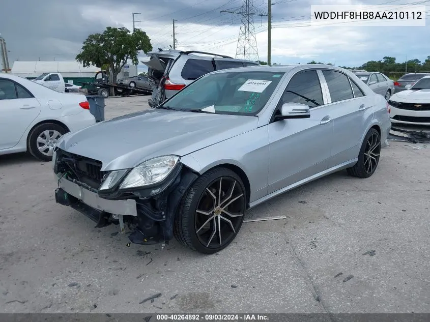 2010 Mercedes-Benz E 350 4Matic VIN: WDDHF8HB8AA210112 Lot: 40264892