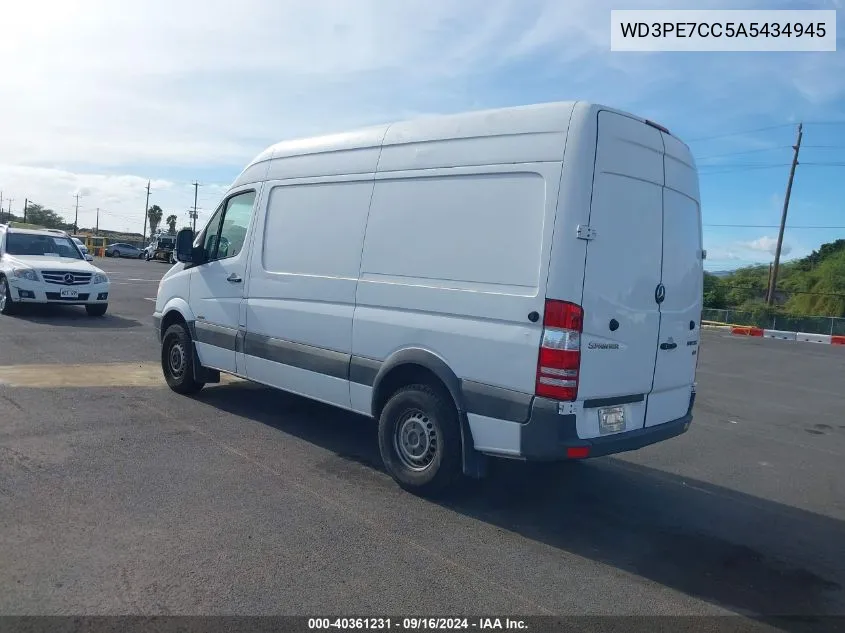 2010 Mercedes-Benz Sprinter Van 2500 VIN: WD3PE7CC5A5434945 Lot: 40361231