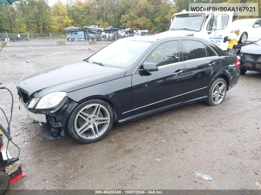 2010 Mercedes-Benz E 350 4Matic VIN: WDDHF8HB0AA167921 Lot: 40425349