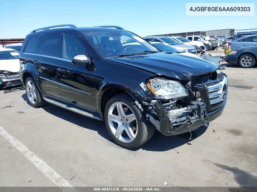 2010 Mercedes-Benz Gl 550 4Matic VIN: 4JGBF8GE6AA609303 Lot: 40431216