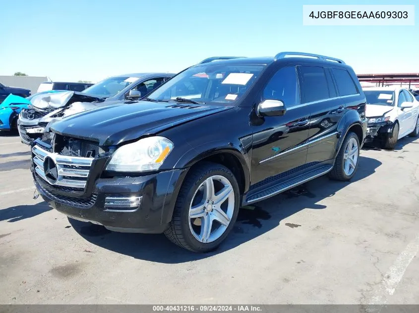 2010 Mercedes-Benz Gl 550 4Matic VIN: 4JGBF8GE6AA609303 Lot: 40431216