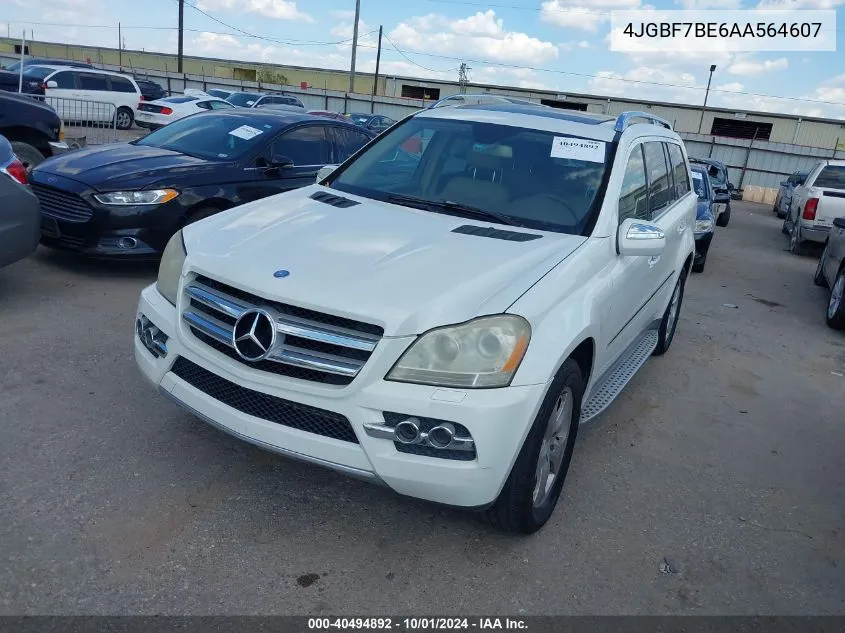 2010 Mercedes-Benz Gl 450 4Matic VIN: 4JGBF7BE6AA564607 Lot: 40494892