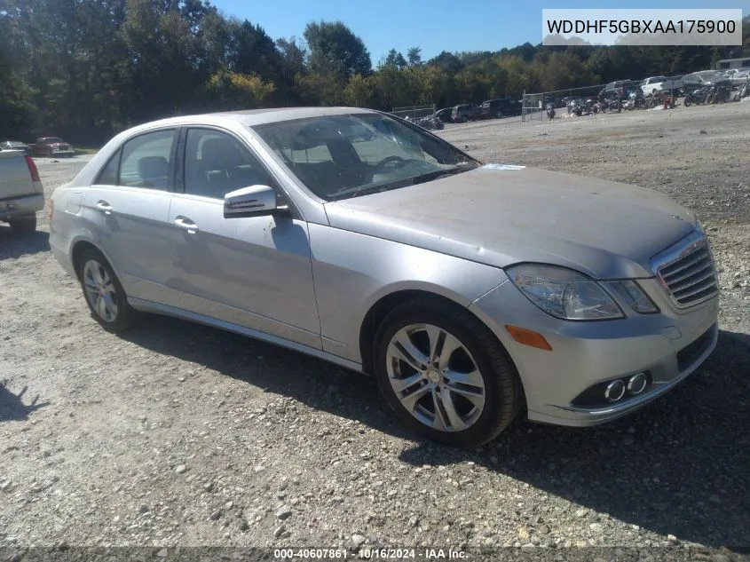 2010 Mercedes-Benz E 350 VIN: WDDHF5GBXAA175900 Lot: 40607861