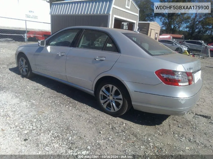 2010 Mercedes-Benz E 350 VIN: WDDHF5GBXAA175900 Lot: 40607861