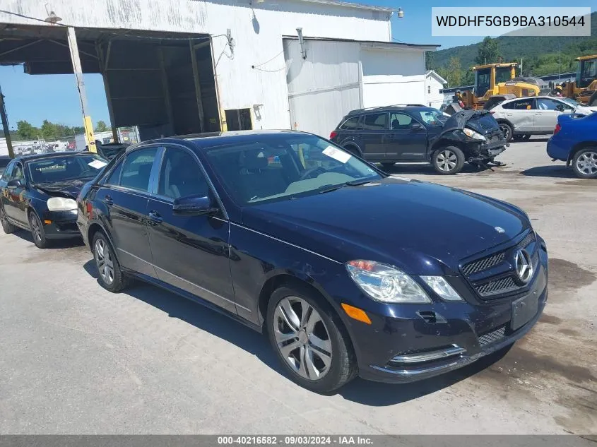 2011 Mercedes-Benz E 350 VIN: WDDHF5GB9BA310544 Lot: 40216582