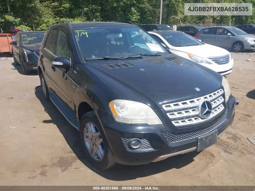 2011 Mercedes-Benz Ml 350 Bluetec 4Matic VIN: 4JGBB2FBXBA628535 Lot: 40301568