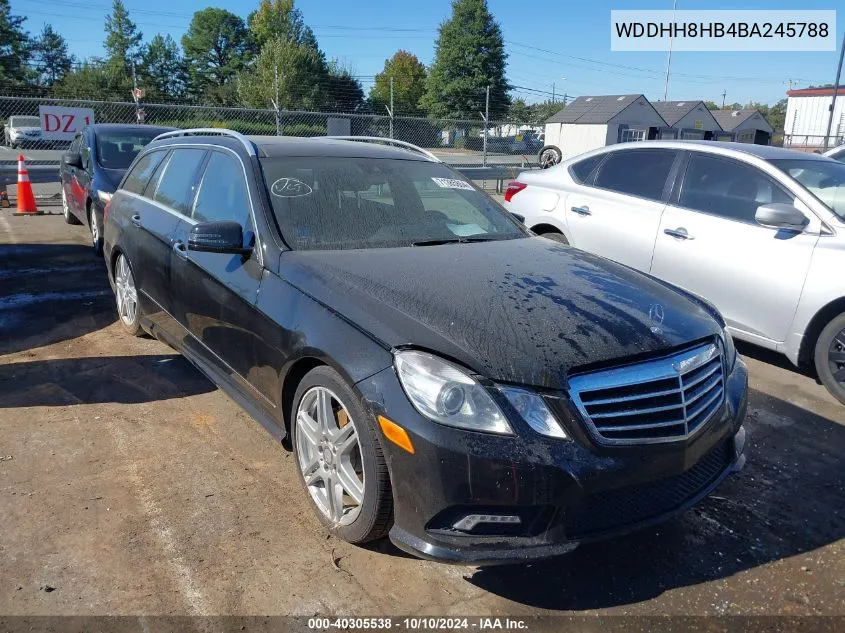 2011 Mercedes-Benz E 350 4Matic VIN: WDDHH8HB4BA245788 Lot: 40305538