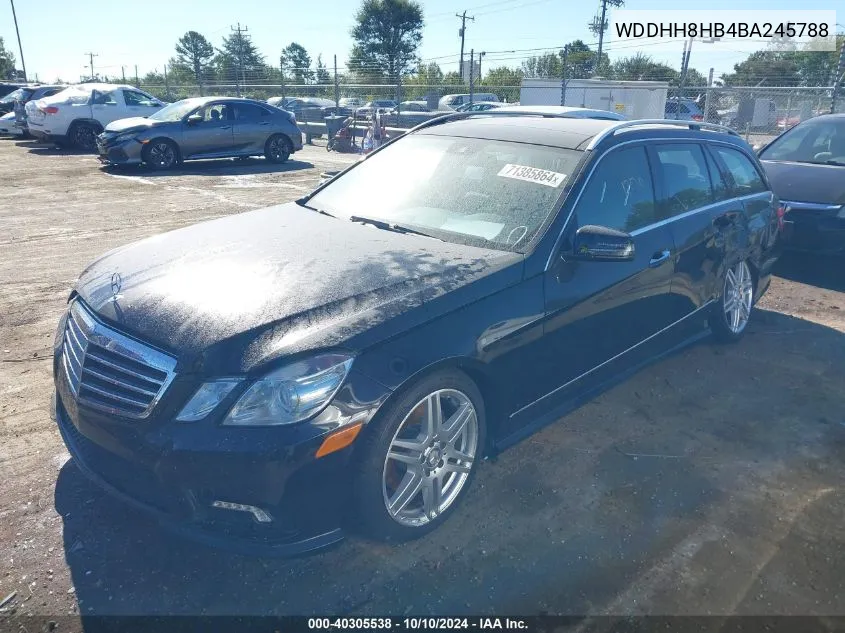 2011 Mercedes-Benz E 350 4Matic VIN: WDDHH8HB4BA245788 Lot: 40305538