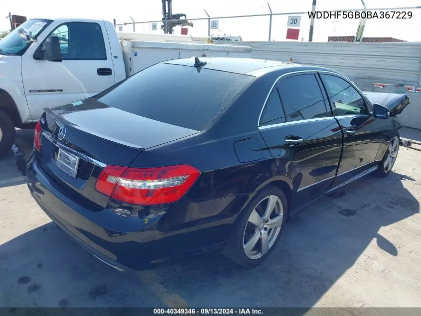 WDDHF5GB0BA367229 2011 Mercedes-Benz E 350