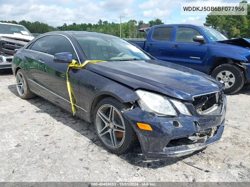 2011 Mercedes-Benz E 350 VIN: WDDKJ5GB6BF077956 Lot: 40459053