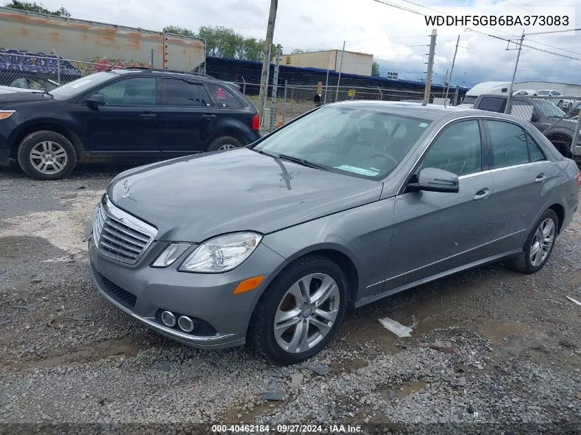 2011 Mercedes-Benz E 350 VIN: WDDHF5GB6BA373083 Lot: 40462184