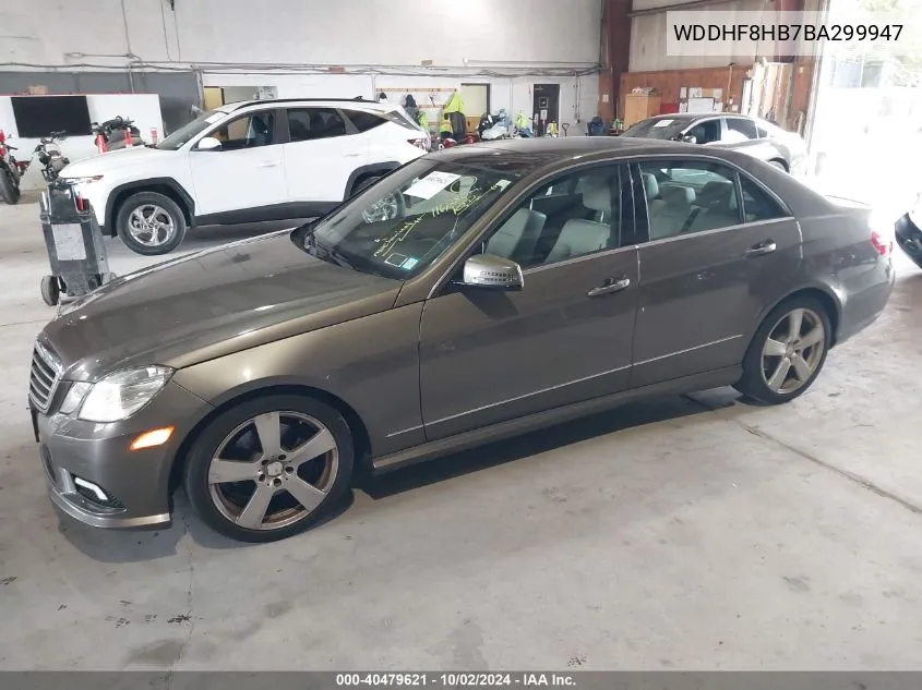 2011 Mercedes-Benz E 350 4Matic VIN: WDDHF8HB7BA299947 Lot: 40479621