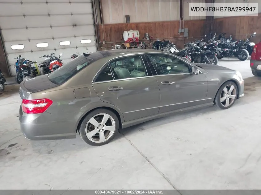 2011 Mercedes-Benz E 350 4Matic VIN: WDDHF8HB7BA299947 Lot: 40479621