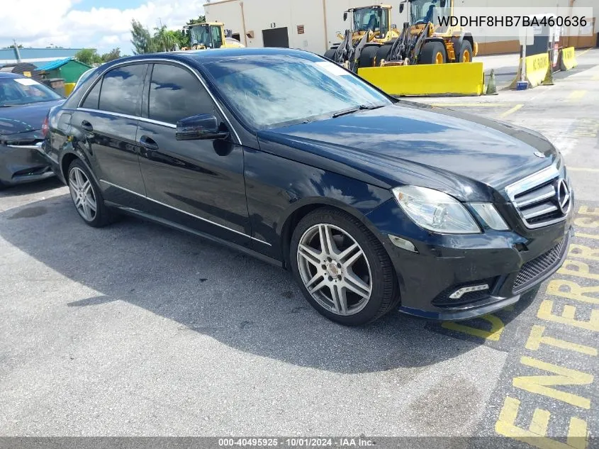 2011 Mercedes-Benz E 350 4Matic VIN: WDDHF8HB7BA460636 Lot: 40495925