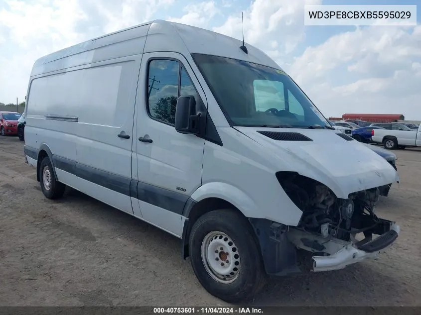 2011 Mercedes-Benz Sprinter 2500 High Roof VIN: WD3PE8CBXB5595029 Lot: 40753601