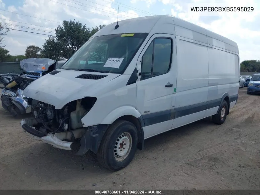 2011 Mercedes-Benz Sprinter 2500 High Roof VIN: WD3PE8CBXB5595029 Lot: 40753601