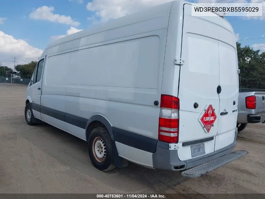 2011 Mercedes-Benz Sprinter 2500 High Roof VIN: WD3PE8CBXB5595029 Lot: 40753601