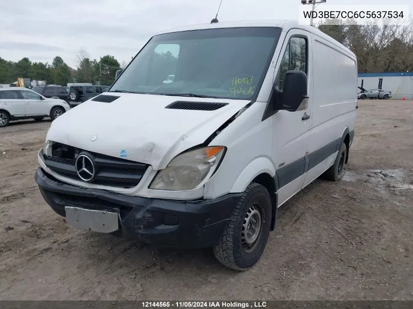 2012 Mercedes-Benz Sprinter S VIN: WD3BE7CC6C5637534 Lot: 12144565