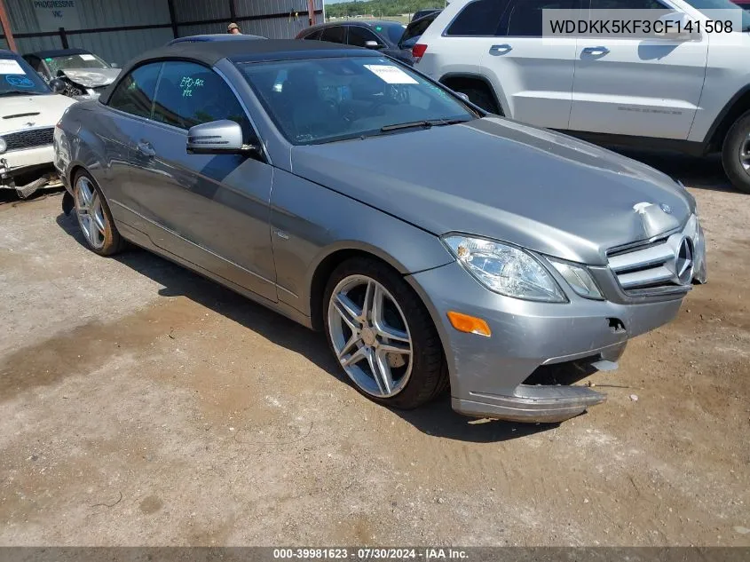 2012 Mercedes-Benz E 350 VIN: WDDKK5KF3CF141508 Lot: 39981623