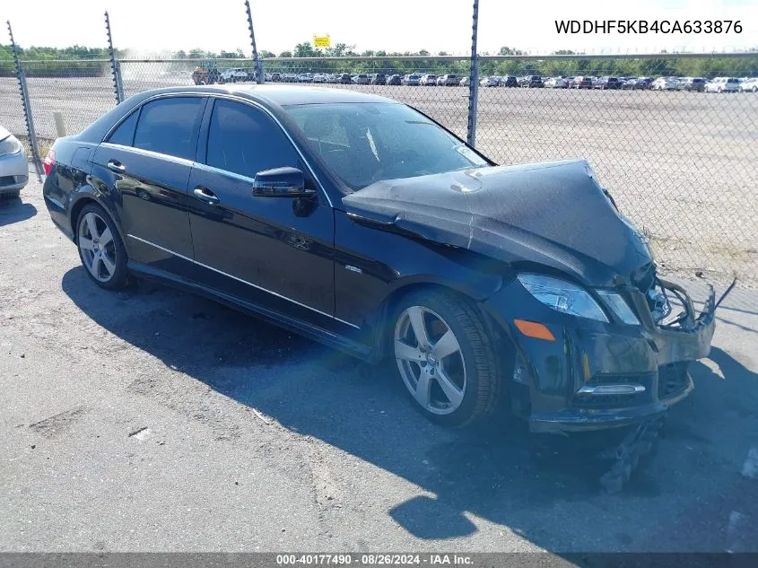 2012 Mercedes-Benz E 350 VIN: WDDHF5KB4CA633876 Lot: 40177490