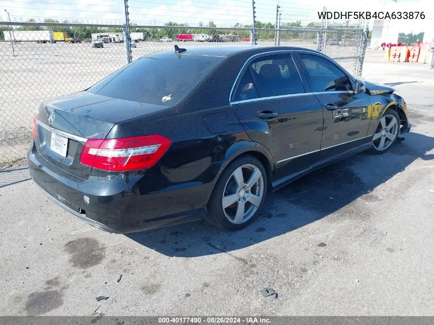 2012 Mercedes-Benz E 350 VIN: WDDHF5KB4CA633876 Lot: 40177490