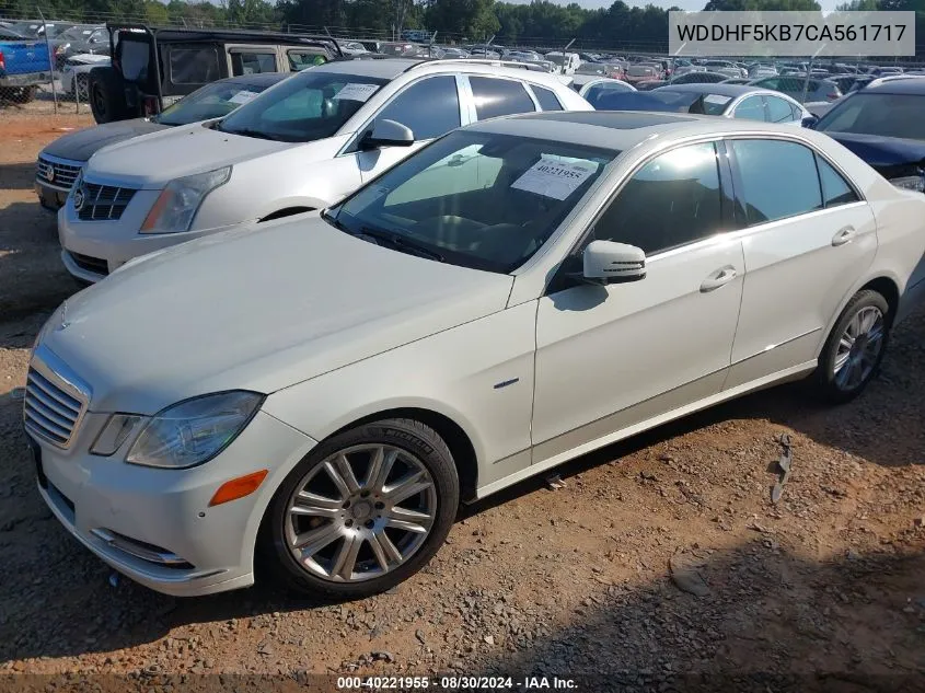 2012 Mercedes-Benz E 350 VIN: WDDHF5KB7CA561717 Lot: 40221955