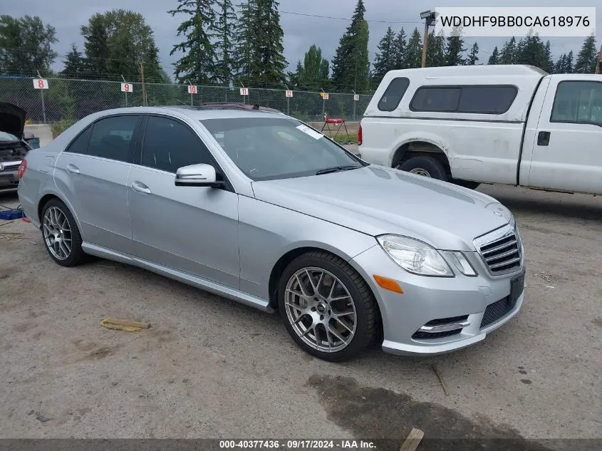 2012 Mercedes-Benz E 550 4Matic VIN: WDDHF9BB0CA618976 Lot: 40377436