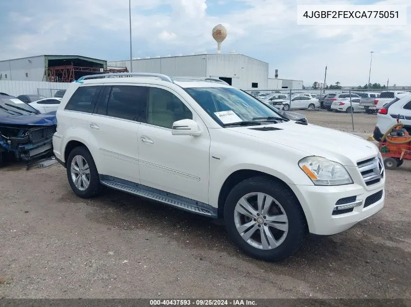 2012 Mercedes-Benz Gl 350 Bluetec 4Matic VIN: 4JGBF2FEXCA775051 Lot: 40437593