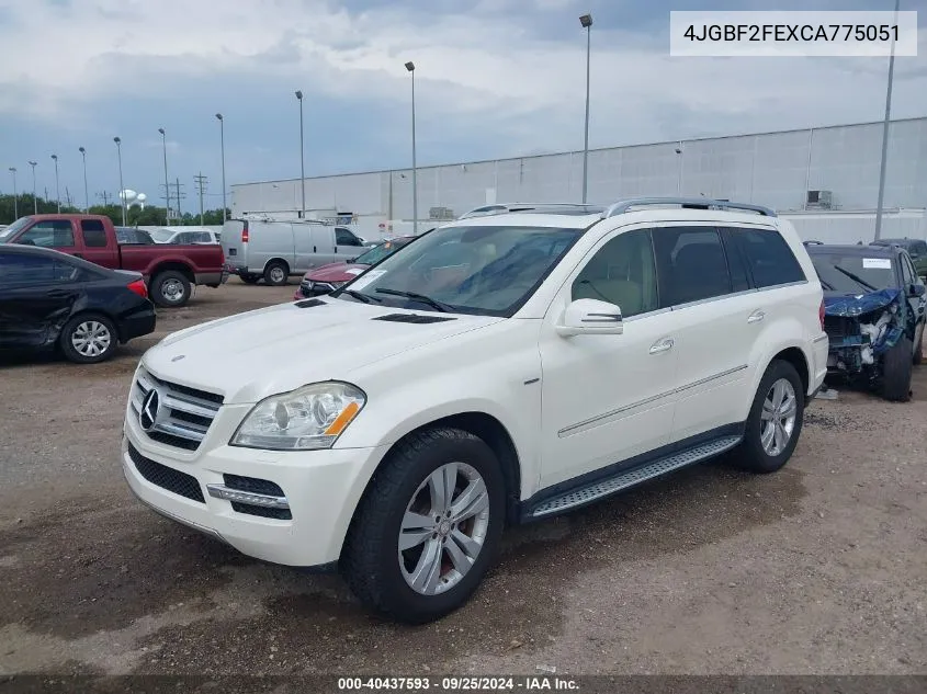 2012 Mercedes-Benz Gl 350 Bluetec 4Matic VIN: 4JGBF2FEXCA775051 Lot: 40437593