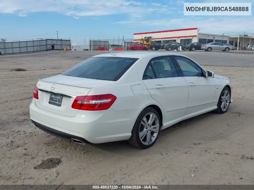 2012 Mercedes-Benz E 350 4Matic VIN: WDDHF8JB9CA548888 Lot: 40537220