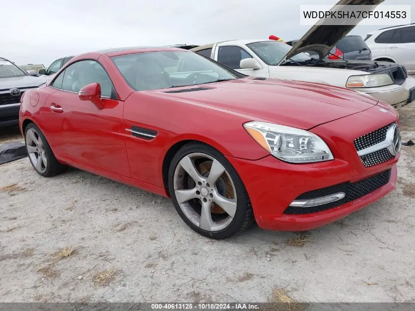 2012 Mercedes-Benz Slk 350 VIN: WDDPK5HA7CF014553 Lot: 40613125