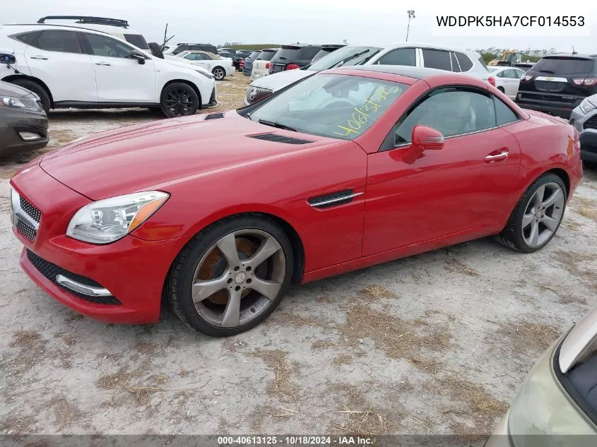 2012 Mercedes-Benz Slk 350 VIN: WDDPK5HA7CF014553 Lot: 40613125