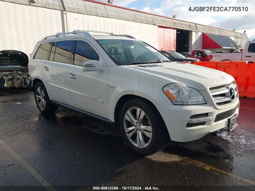 2012 Mercedes-Benz Gl 350 Bluetec 4Matic VIN: 4JGBF2FE2CA770510 Lot: 40613359