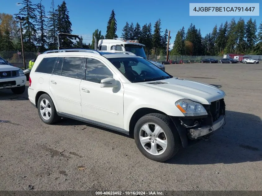 2012 Mercedes-Benz Gl 450 4Matic VIN: 4JGBF7BE1CA791447 Lot: 40623452