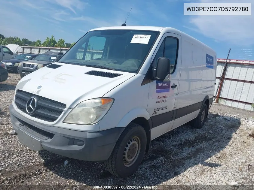 2013 Mercedes-Benz Sprinter 2500 Normal Roof VIN: WD3PE7CC7D5792780 Lot: 40030597