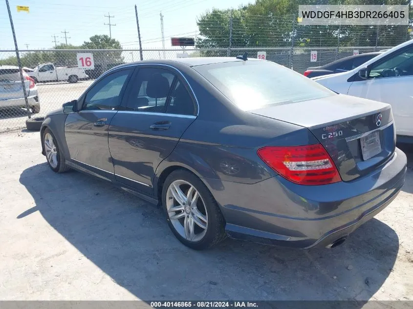 2013 Mercedes-Benz C 250 Luxury/Sport VIN: WDDGF4HB3DR266405 Lot: 40146865