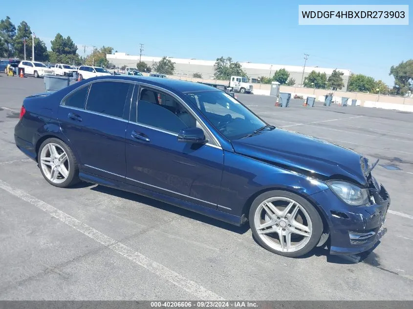 2013 Mercedes-Benz C 250 Luxury/Sport VIN: WDDGF4HBXDR273903 Lot: 40206606