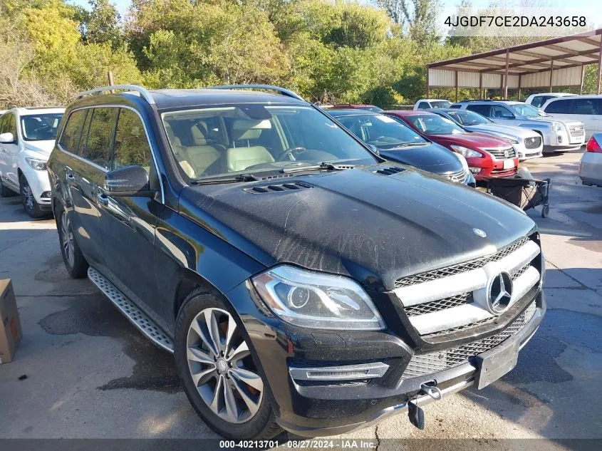 2013 Mercedes-Benz Gl 450 4Matic VIN: 4JGDF7CE2DA243658 Lot: 40213701