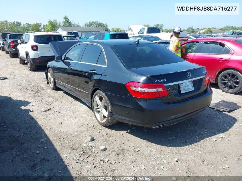 2013 Mercedes-Benz E 350 4Matic VIN: WDDHF8JB8DA716277 Lot: 40221226