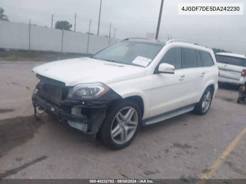 2013 Mercedes-Benz Gl 550 4Matic VIN: 4JGDF7DE5DA242230 Lot: 40232782