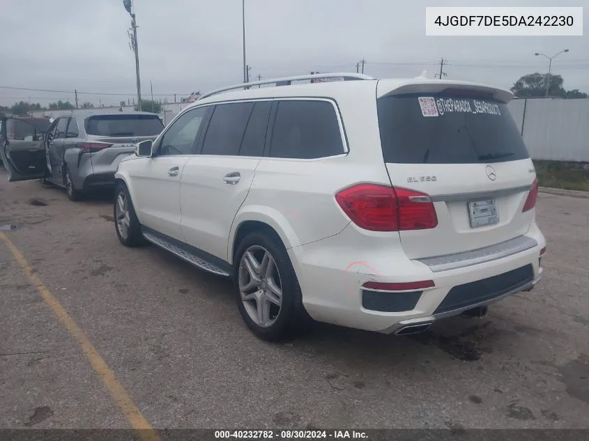 2013 Mercedes-Benz Gl 550 4Matic VIN: 4JGDF7DE5DA242230 Lot: 40232782