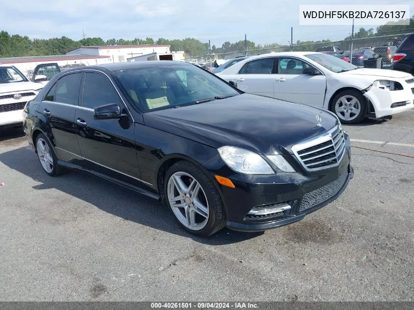 2013 Mercedes-Benz E 350 VIN: WDDHF5KB2DA726137 Lot: 40261501