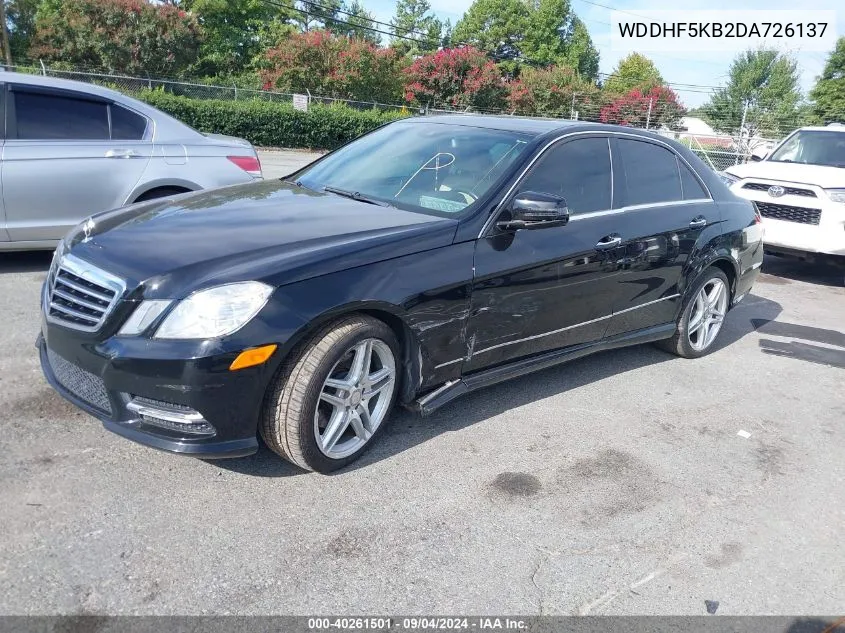 2013 Mercedes-Benz E 350 VIN: WDDHF5KB2DA726137 Lot: 40261501