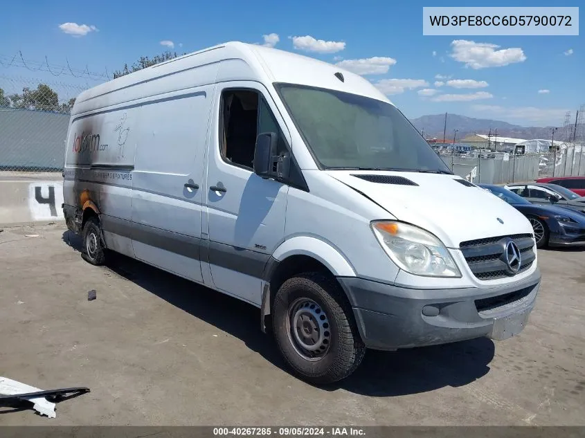 2013 Mercedes-Benz Sprinter 2500 High Roof VIN: WD3PE8CC6D5790072 Lot: 40267285