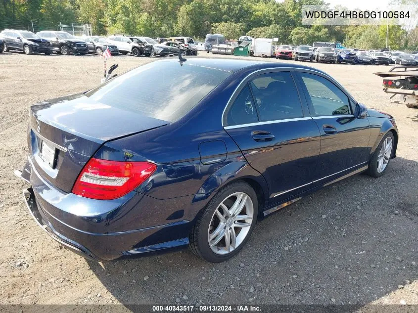 2013 Mercedes-Benz C 250 Luxury/Sport VIN: WDDGF4HB6DG100584 Lot: 40343517